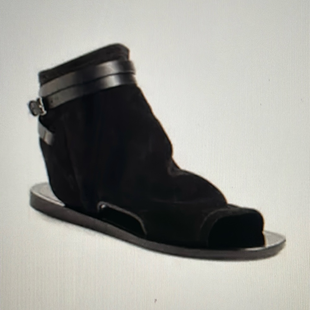 Vince Thalia Slouch Flat Bootie. Size 7.5 gently worn black suede